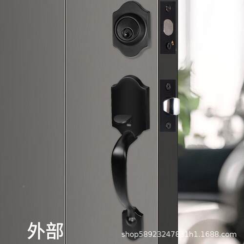 热销美大拉手锁锌合金锁三杆执手锁电商锁酒式店室8801-MH门内呆