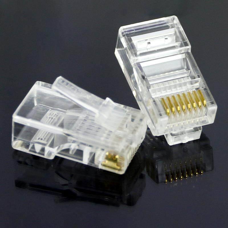 T-LIK镀金8P芯ENH01监控6网络线CAT6千兆TL-EH601六类RJ45非屏蔽