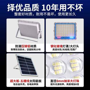 新款灯太阳能户外庭院灯天灯黑动亮一拖二家用照明灯海之蓝自路超