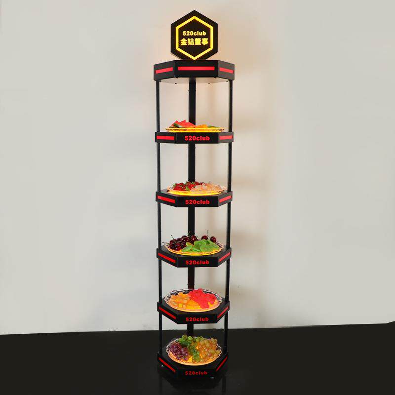 酒吧KTV光盘三层层多层发水果盘l果ed充电五水果箱WZ-GP06干果拼