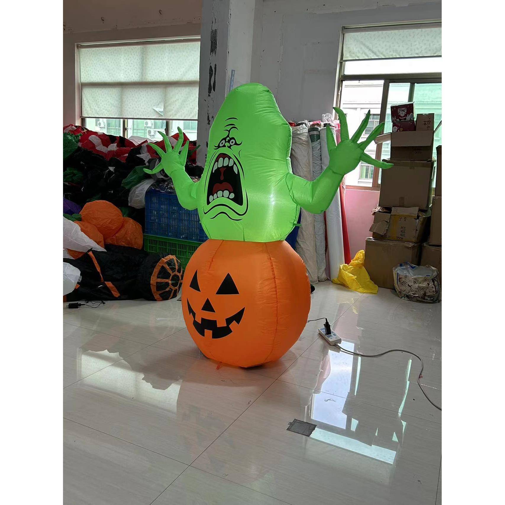 万圣节绿鬼南OUX头瓜气模爆款气1.米充5气模