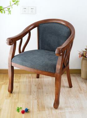 新式中茶几桌椅围圈椅三件RBQ套阳台师椅酒店民宿椅茶主人实木太