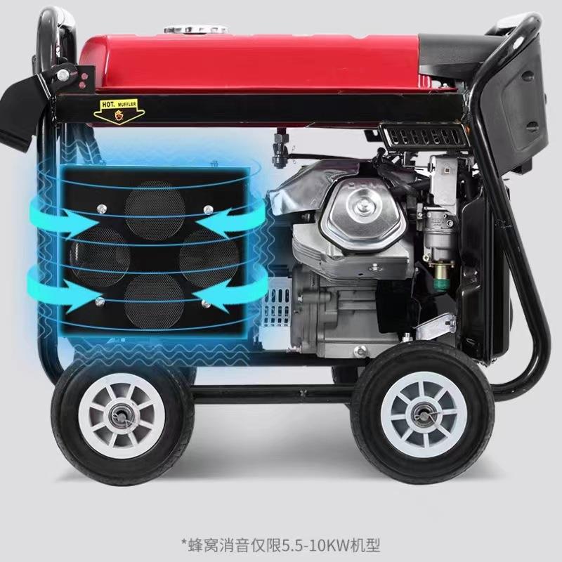 汽油发电机220V家用小型单相4KW/5/6/8/10千瓦发电机跨境
