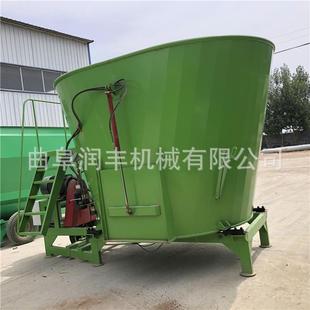 牛羊马搅草车圆形草捆全日粮搅拌机单轴直连养殖混合机 牵引式