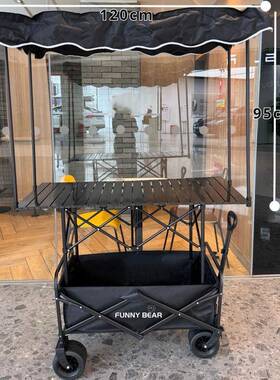 桌遮子摊出摊可摆摊车升AL102656降折叠小推车露营夜市阳棚摆摊摆