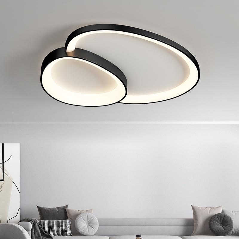 客厅灯设计感灯具现代风简约气大奶油191鹅卵石主大厅大灯灯吸顶