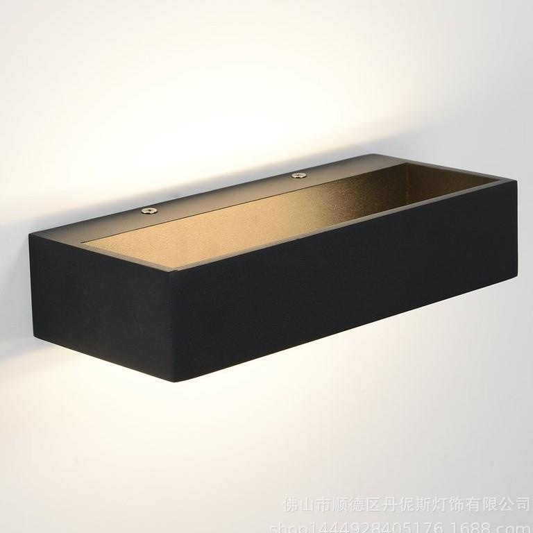 现代简约墙铝室材灯le床头客厅卧过913d道楼梯创意壁灯