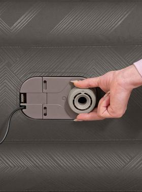 Be气stway双人双层布面充69048床欧规内置泵家充用气气床加厚加高