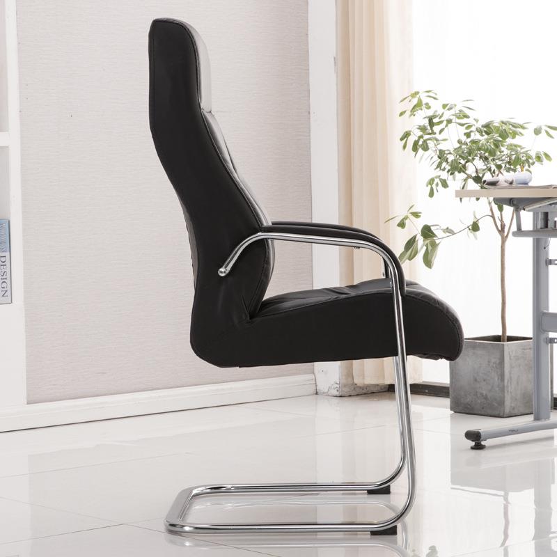 椅职员电脑公会议椅办椅会客EAI牌转椅棋椅固定扶手皮椅风商务专