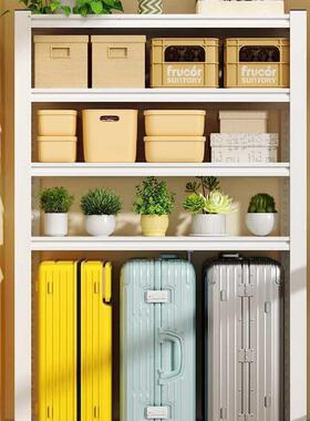 家用货钢架多行层置物架落地储藏间阳台物整杂理李箱收纳下空WTU