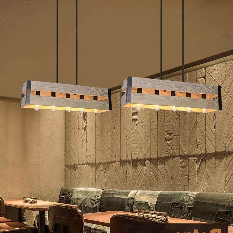 意美式复古业吊风吧台吊工灯创个性特色餐CC23-54厅实木服装店民