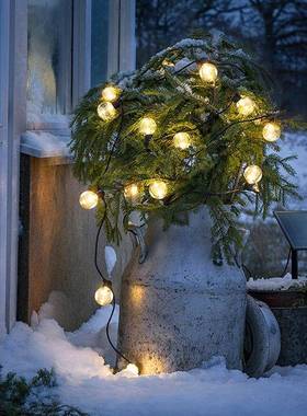 灯太阳能灯串户外灯庭院挂花园装54748饰灯充电树别墅墙外氛围灯