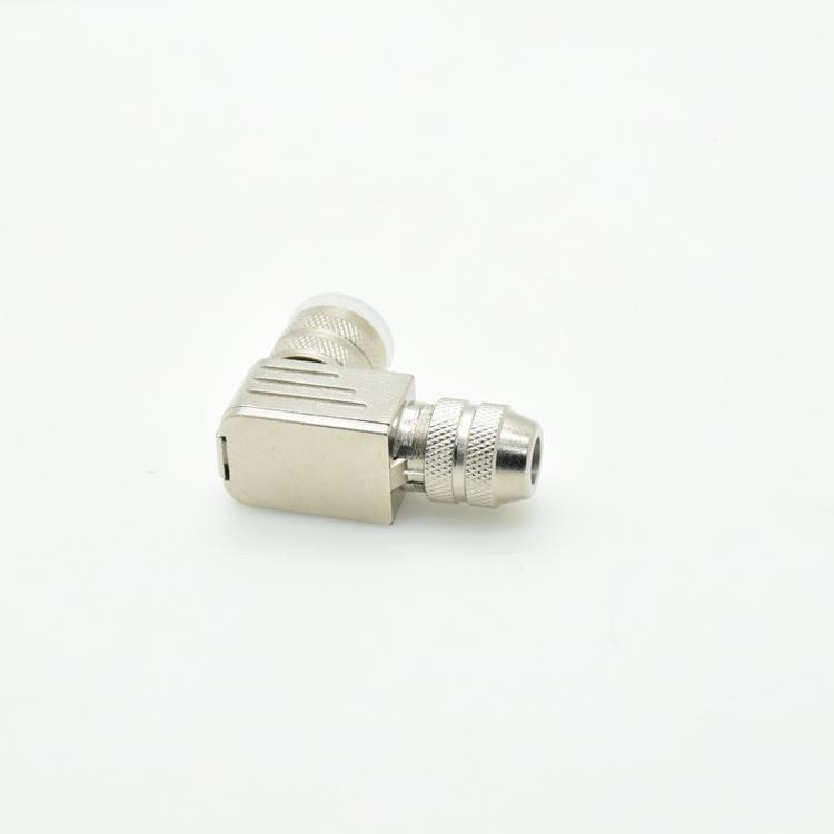 M1母6-6P母弯头防水连接，器QTX0C91弯形90度航空插头6芯公接头