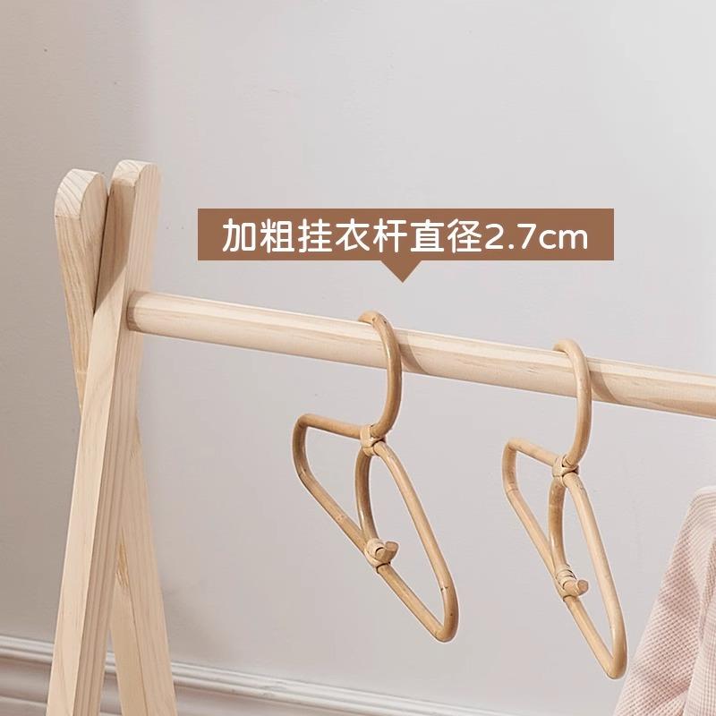 儿衣帽宝架落地CXQ卧衣架家用挂衣架室幼儿园童宝专用实木收纳衣