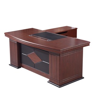 办公桌电脑桌写字台式 桌1.2m带y锁带抽屉1.4m家用书桌办公室大班