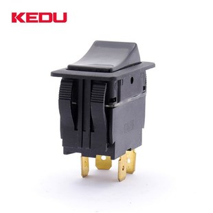 C弧形开关3针4 科都HY60摇臂开关l 6脚带灯船型按钮开 HY60E