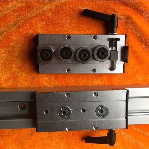 内置双轴心导轨SGR10-SGR35直线高速防尘滚轮导轨V抽屉滑轨AXD