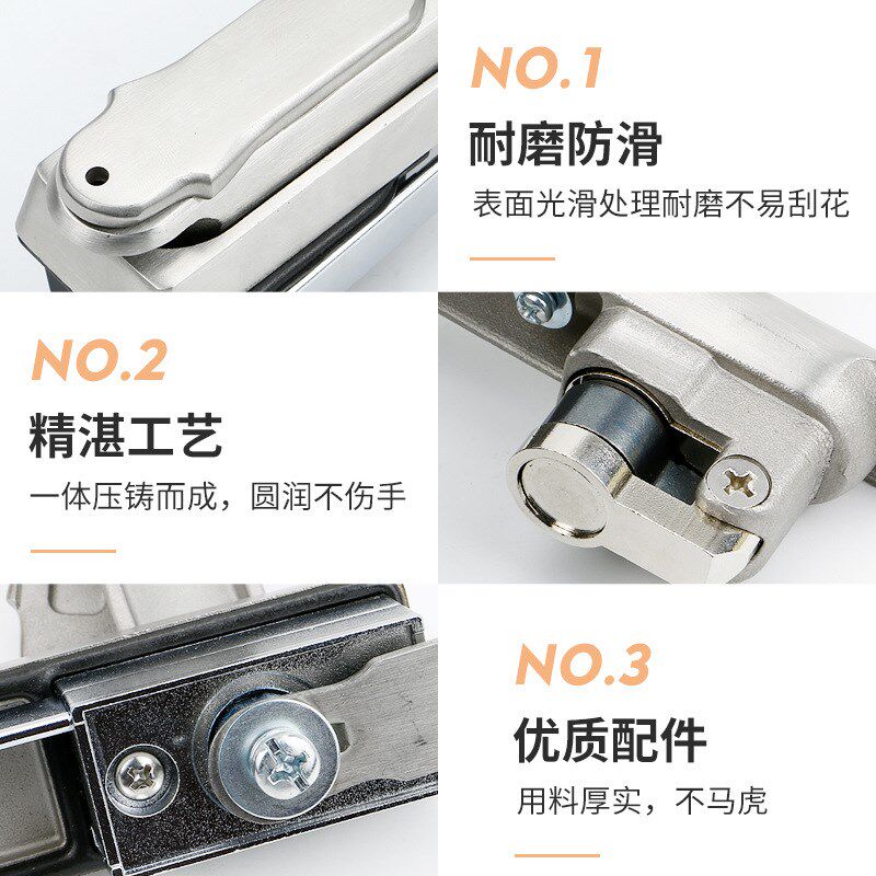 MS100-3S 连杆锁304不锈钢 电柜门锁电气控制R柜锁 配电柜平面锁