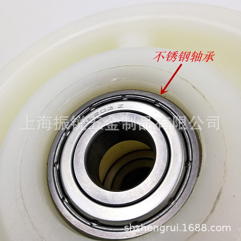 不锈钢脚轮 4寸5寸6寸8寸304重C型PA尼龙刹车万向脚轮 食品厂轮子