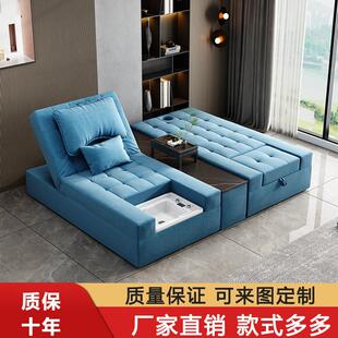 电动足疗沐足沙发泡脚按摩足浴一体炕床SPA泰式可躺采耳床洗脚椅