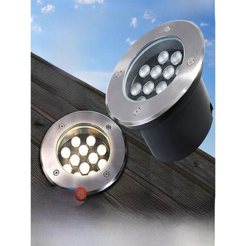 led户外防水超薄地灯24v不锈钢草坪广场花园庭院射灯嵌入式地埋灯