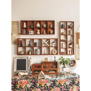 实木多宝阁茶杯架子茶壶架茶具收纳置物展示架茶架中式博古架壁挂