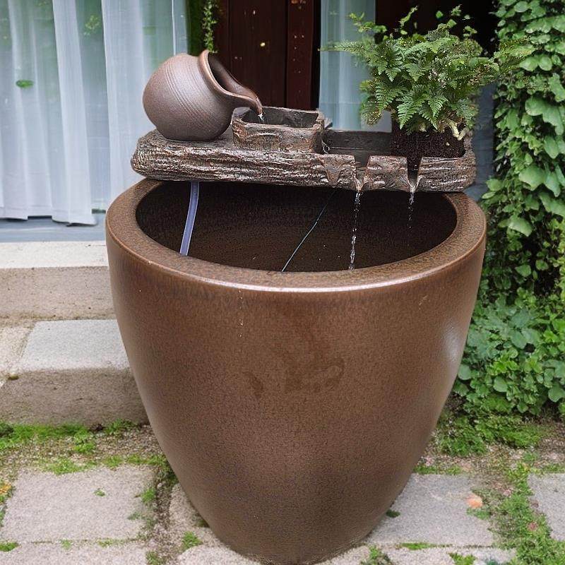 流水摆件循环水创意家居生财玄关客厅阳台庭院鱼池增氧造景摆件,家居饰品,装饰摆件,淘宝优惠券,粉丝福利购,淘宝优惠卷