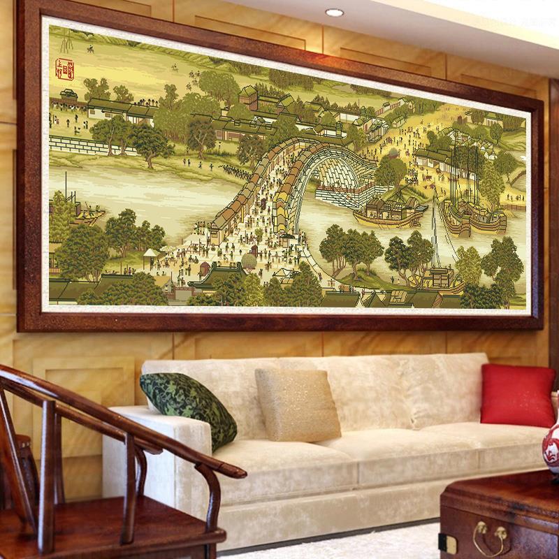 十字绣清明上河图5d钻石画满钻2020新款客厅