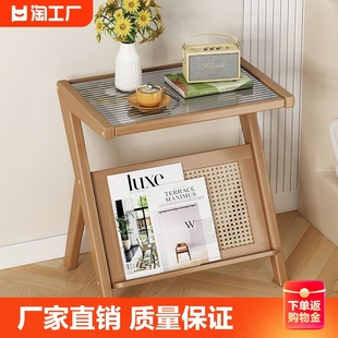小户型轻奢 小茶几小桌子边几客厅沙发边柜家用卧室床头柜2023新款