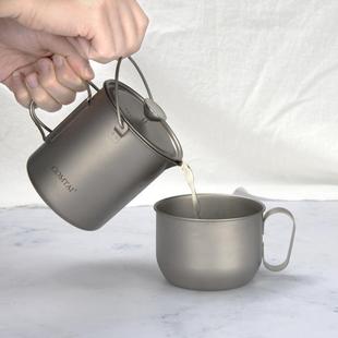滤压壶 康钛纯钛法压泡茶壶手冲咖啡壶煮咖啡过滤杯法压壶家用法式