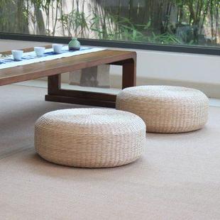 榻榻米蒲团坐垫打坐垫禅修拜佛垫跪垫拜垫家用阳台草编垫子 日式