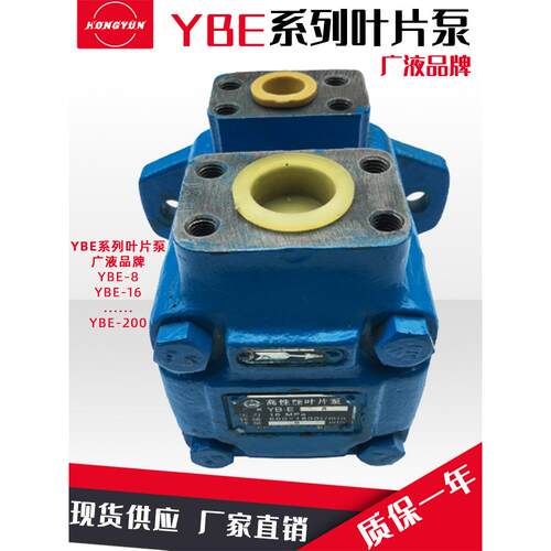 广液液压叶片泵YBE-80/100/125/160/200液压泵总成配件小型液压泵