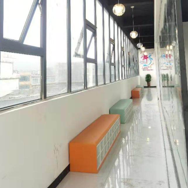 儿童鞋柜学校软包长条凳子舞蹈室沙发放鞋换鞋凳可收纳储物门口