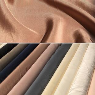 114&140门幅100桑蚕丝纯色真丝双绉面料软糯垂坠真丝布料清仓特价