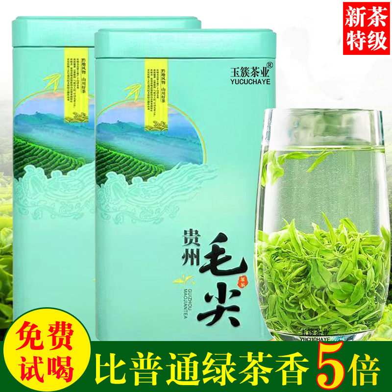 贵州毛尖绿茶2025新茶特级罐装