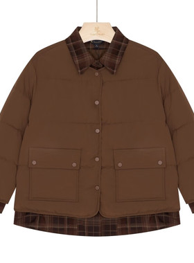 保罗·彼得 专柜同款 女士秋冬舒适美拉德假两件羽绒服LXEDR00451