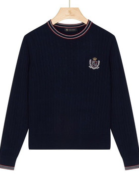 保罗·彼得专柜同款女士舒适简约时尚百搭含羊毛针织衫LLECZ00781