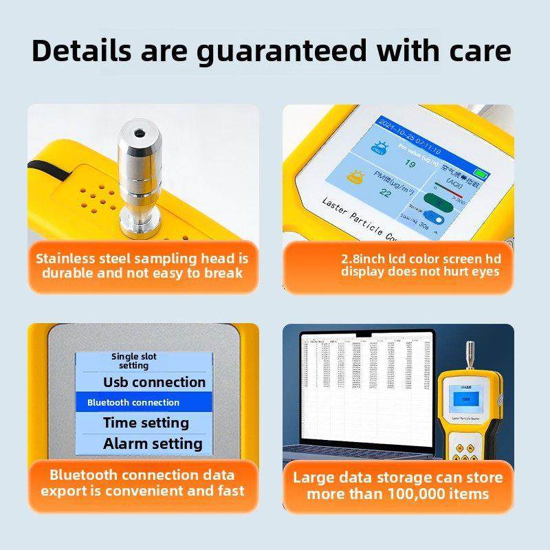 便携式尘埃粒子计数器手持无尘车间激光粉尘浓度检测仪洁净测试仪,五金/工具,粒子计数器,淘宝优惠券,粉丝福利购,淘宝优惠卷