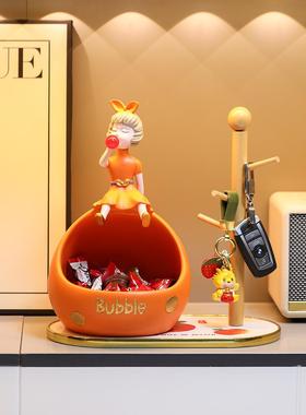 进门玄关钥匙收纳摆件家居饰品轻奢客厅鞋柜电视柜装饰品新居礼品