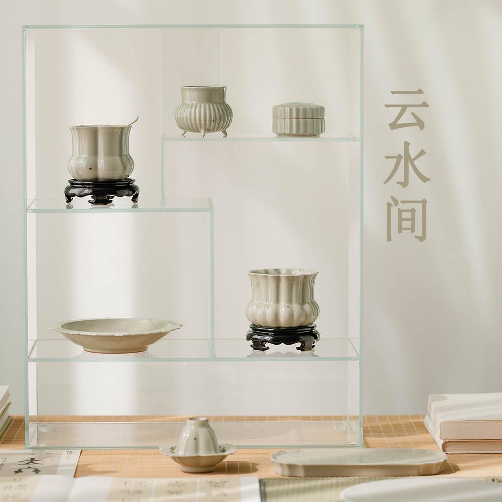小山房 云水间陶瓷系列 文房茶具笔洗茶洗水盂香炉壶承香粉盒香炉