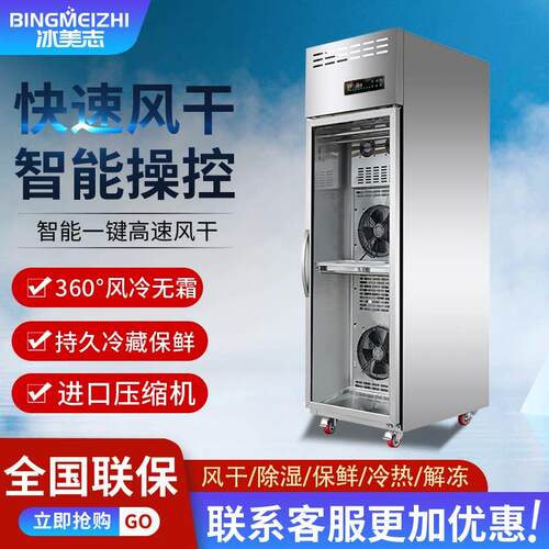 冰美志智能晾鸭柜商用烧鹅烧腊鸭胚吹干烘干机凉烤鸭风干柜晾胚柜