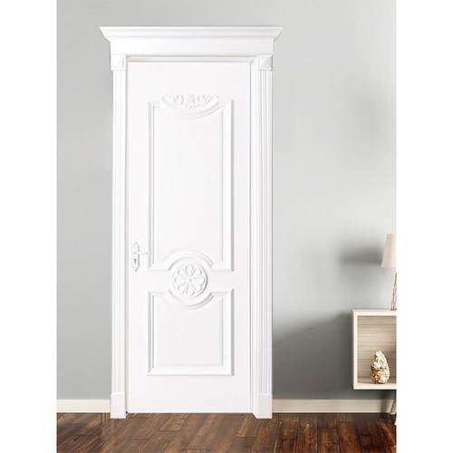 欧式通顶门实木覆合烤漆卧室门房间门带门头厨房玻璃门套装门定制