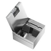 MSHML不锈钢地插大理石瓷砖嵌入式 隐形纯平五孔强弱电地面插座