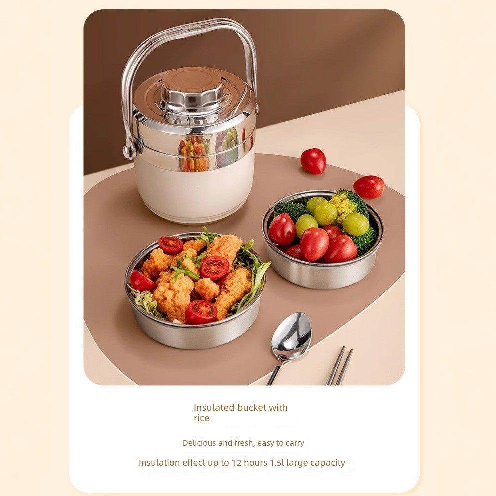 进口304不锈钢超长保温饭盒冬季上班族便携饭桶学生锅饭盒,餐饮具,保鲜盒,淘宝优惠券,粉丝福利购,淘宝优惠卷