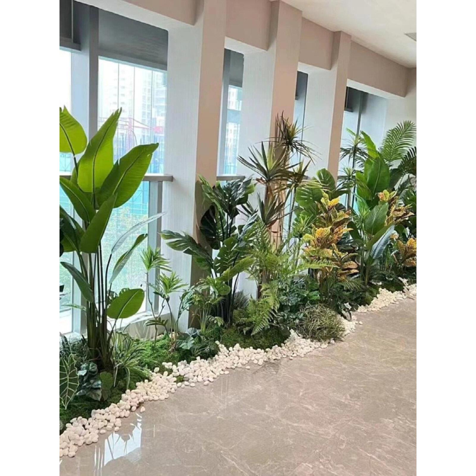 模拟绿色植物园林绿化苔藓球景观软装饰与摆件室内和室外绿色蕨类