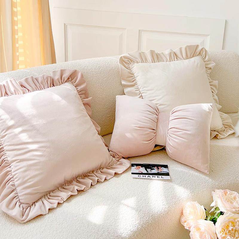 北欧ins风少女心粉色南瓜样板间客厅沙发抱枕靠垫可爱蝴蝶结腰枕,居家布艺,靠垫/抱枕,淘宝优惠券,粉丝福利购,淘宝优惠卷