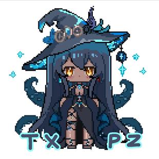 像素立绘oc定制动漫卡通头像可爱手绘定制情侣画像转Q版约稿