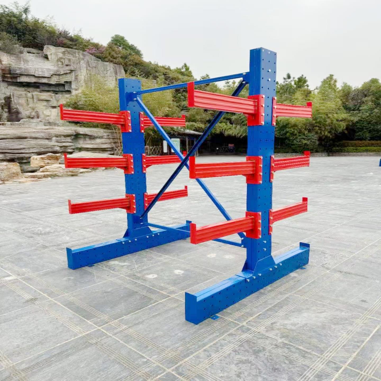 加厚臂货架定做单双面悬臂五金铝材管材悬臂架托臂仓库仓储重型