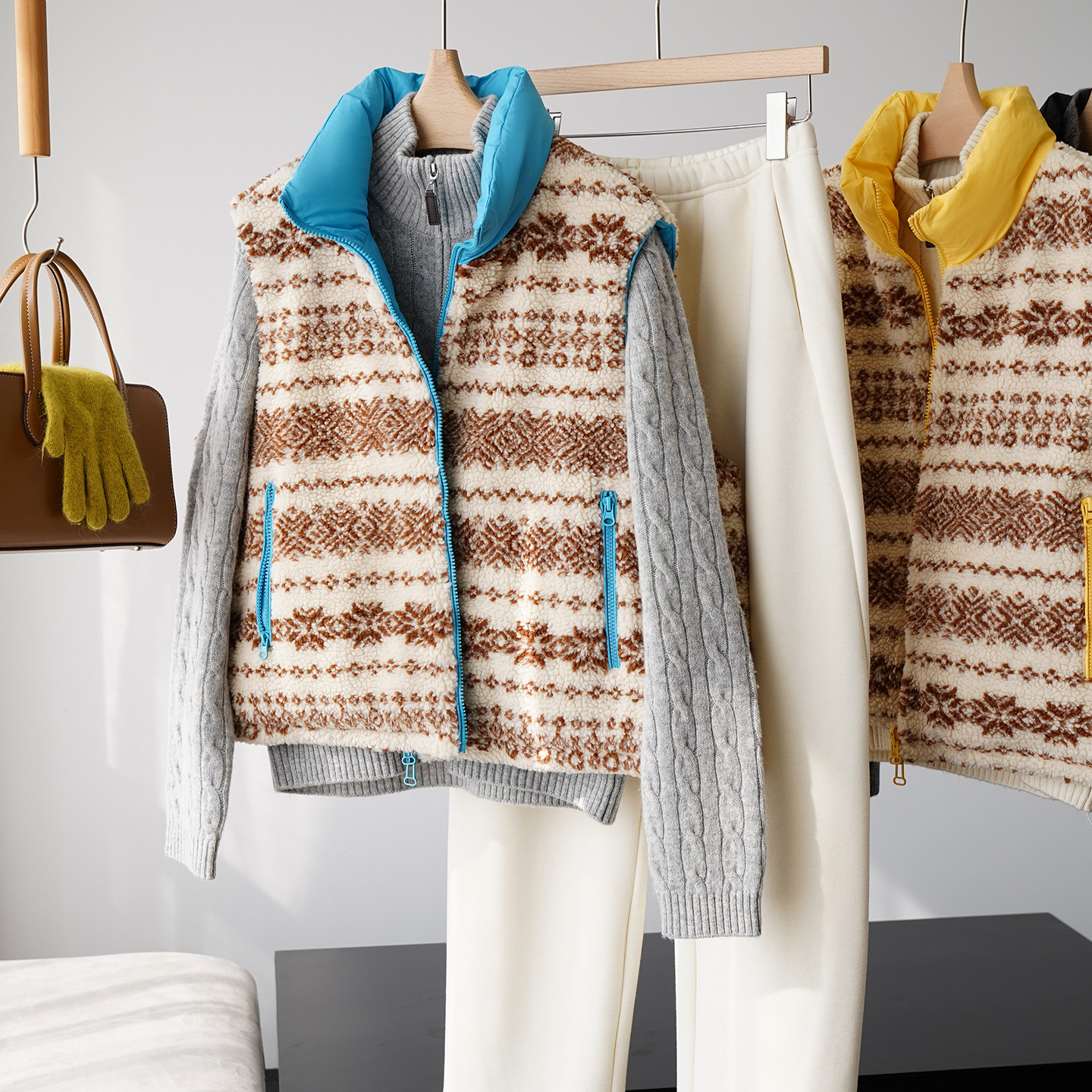 大晶粉丝专享加厚羊羔毛90绒子立领羽绒服女冬＜NYZH093