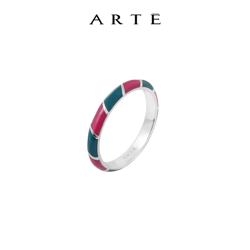 ARTE/艾尔蒂COLOR ME 120V系欧美风轻奢小众珐琅戒指送女朋友礼物